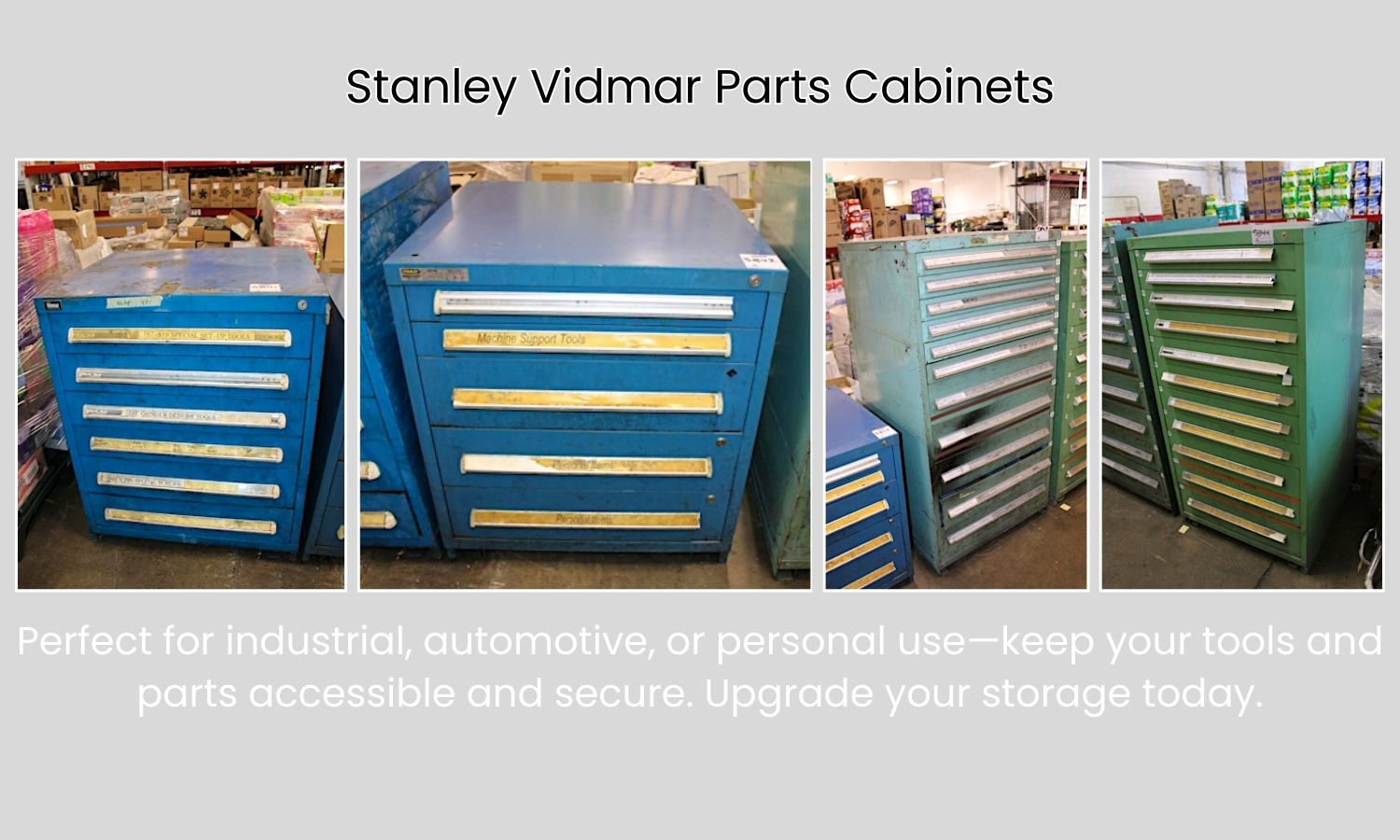 Stanley Vidmar 11 Drawer Parts Cabinet   Copy